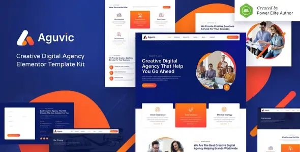 Aguvic – Creative Digital Agency Elementor Template Kit Aguvic – Creative Digital Agency Elementor Template Kit