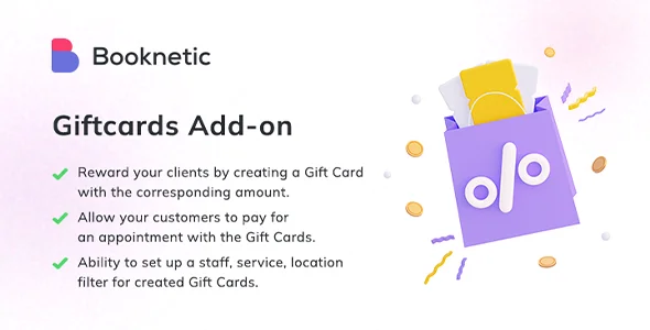 Booknetic - Giftcards Addon Booknetic - Giftcards Addon