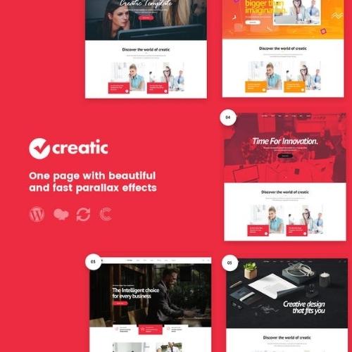 Creatic – One Page Parallax WordPress Creatic – One Page Parallax WordPress