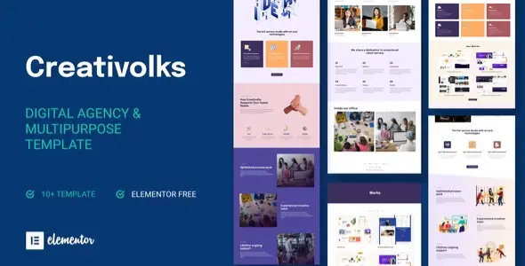 Creativolks – Creative & Business Agency Elementor Template Kit Creativolks – Creative & Business Agency Elementor Template Kit