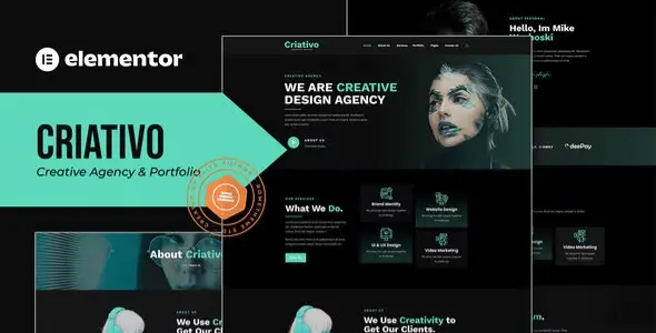 Criativo – Creative Agency & Portfolio Elementor Template Kit Criativo – Creative Agency & Portfolio Elementor Template Kit
