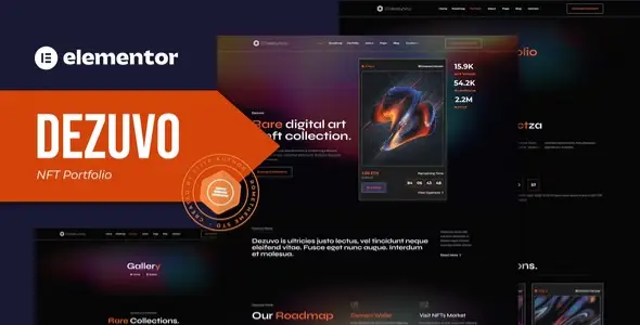 Dezuvo – NFT Portfolio Elementor Template Kit Dezuvo – NFT Portfolio Elementor Template Kit