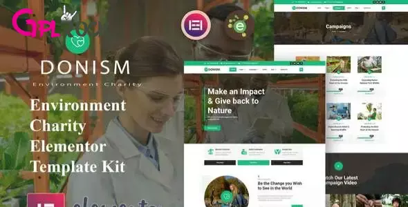Donism – Environment Charity Elementor Template Kit Donism – Environment Charity Elementor Template Kit