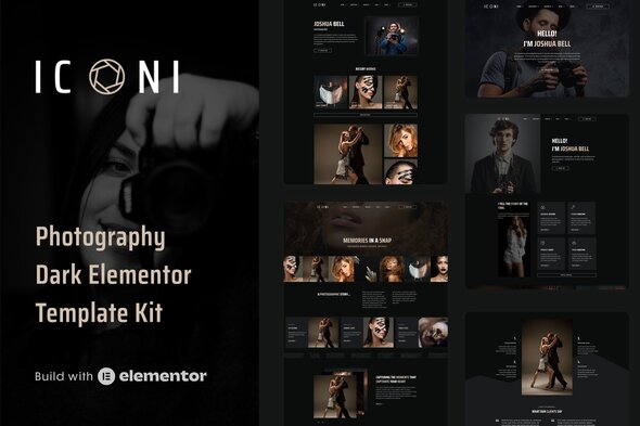 Iconi - Photography & Portfolio Elementor Template Kit Iconi - Photography & Portfolio Elementor Template Kit