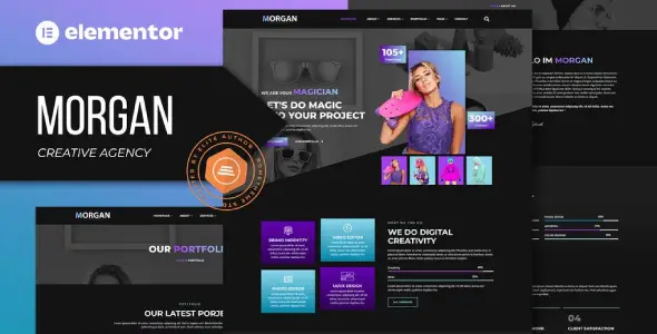 Morgan – Creative Agency & Portfolio Elementor Template Kit Morgan – Creative Agency & Portfolio Elementor Template Kit
