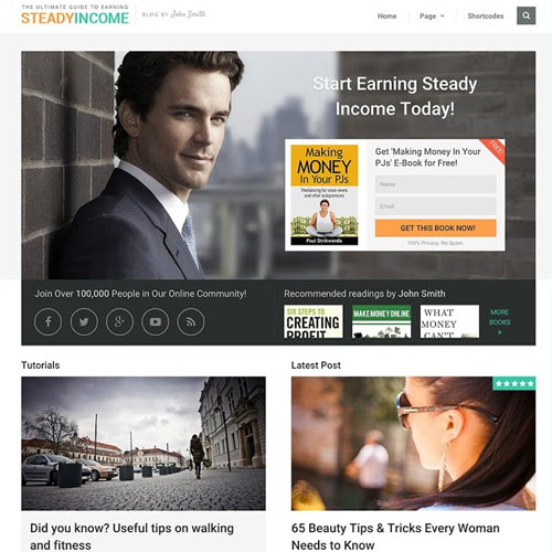 MyThemeShop SteadyIncome WordPress Theme MyThemeShop SteadyIncome WordPress Theme