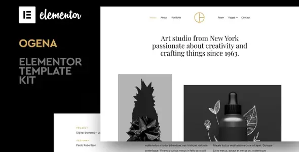 Ogena – Minimal Elementor Template Kit Ogena – Minimal Elementor Template Kit