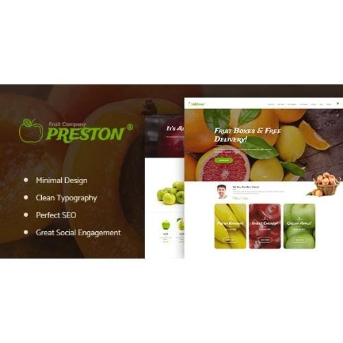 Preston | Fruit Company & Organic Farming WordPress Theme Preston | Fruit Company & Organic Farming WordPress Theme