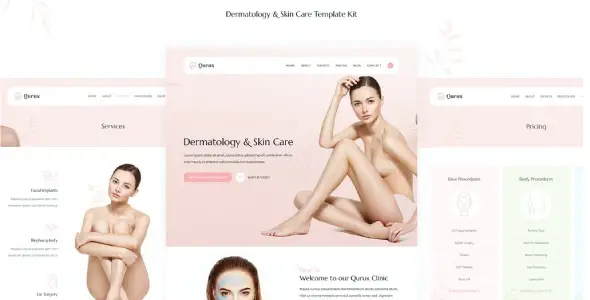 Qurux – Dermatology & Skin Care Elementor Template Kit Qurux – Dermatology & Skin Care Elementor Template Kit