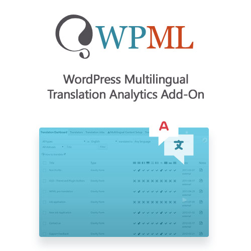 WordPress Multilingual Translation Analytics Add-On WordPress Multilingual Translation Analytics Add-On